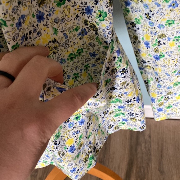 Talbots NWT cotton ditsy floral summer blazer size 14 business casual office - Picture 4 of 14